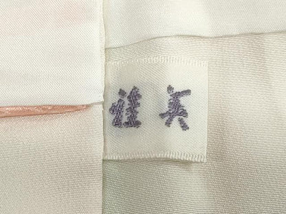 平和屋着物●訪問着　刺繍　地紙草花文　暈し染め　正絹　逸品　DABG2936ud