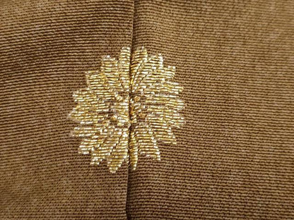 平和屋着物●訪問着　刺繍　流水草花文　暈し染め　金彩　正絹　逸品　DABG2938ud