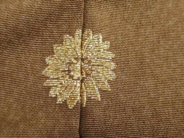 平和屋着物●訪問着　刺繍　流水草花文　暈し染め　金彩　正絹　逸品　DABG2938ud