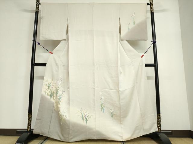平和屋着物●訪問着　友禅　草花文　暈し染め　ゑり善扱い　正絹　逸品　DABG2941ud