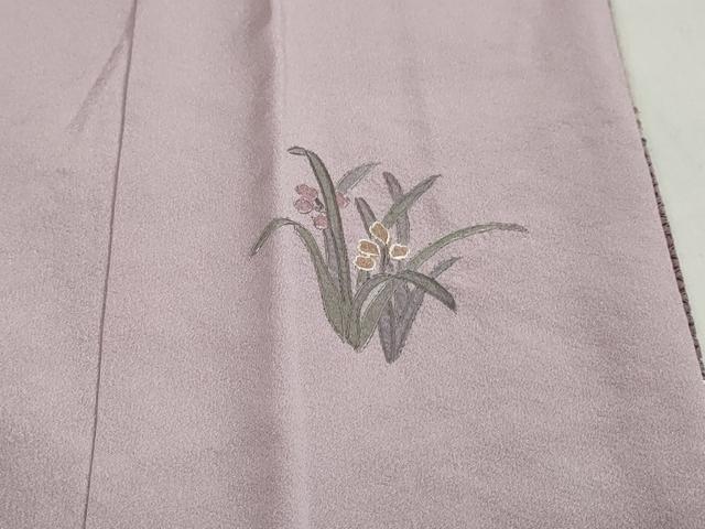平和屋着物●中国三大刺繍　スワトウ刺繍　総刺繍　訪問着　熨斗草花文　暈し染め　金彩　正絹　逸品　DABG2942ud
