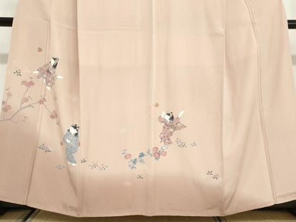 平和屋着物●訪問着　童子遊び　暈し染め　正絹　逸品　DABG2945ud