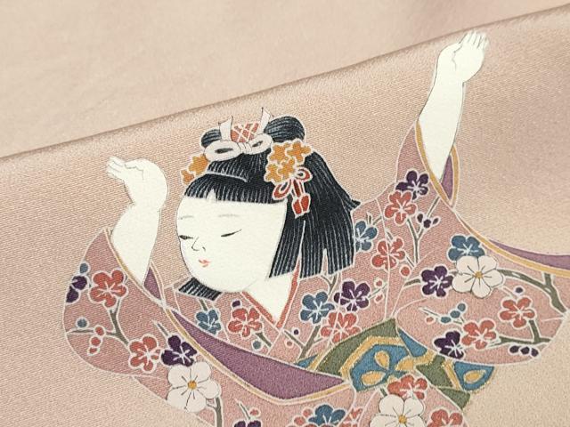 平和屋着物●訪問着　童子遊び　暈し染め　正絹　逸品　DABG2945ud