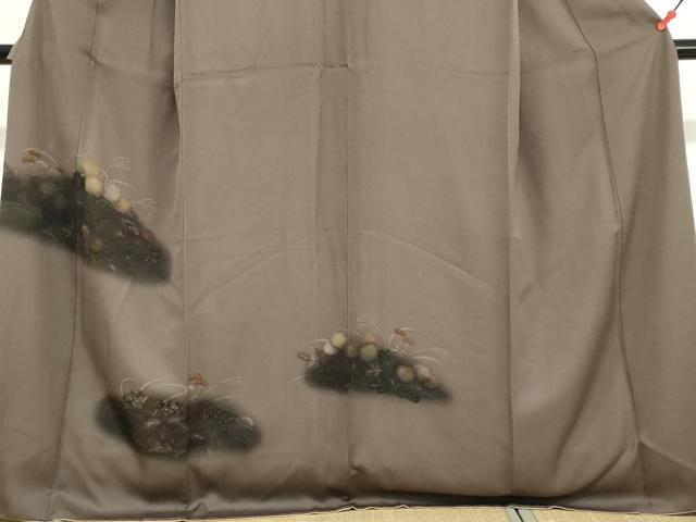 平和屋着物●訪問着　草花文　暈し染め　正絹　逸品　DABG2952ud