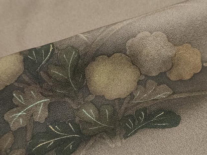 平和屋着物●訪問着　草花文　暈し染め　正絹　逸品　DABG2952ud