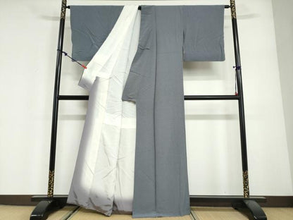 平和屋着物●江戸小紋　萬葉染　小花尽くし文　正絹　逸品　DABG2955ud
