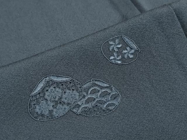 平和屋着物●中国三大刺繍　スワトウ刺繍　総刺繍　訪問着　貝桶草花文　金糸　正絹　逸品　DABG2960ud