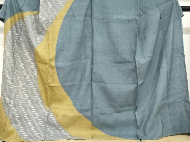 平和屋着物●染織の名門　しょうざん  生紬　訪問着　抽象文様　仮絵羽　正絹　逸品　未使用　DABG2983ud