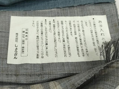 平和屋着物●染織の名門　しょうざん  生紬　訪問着　抽象文様　仮絵羽　正絹　逸品　未使用　DABG2983ud
