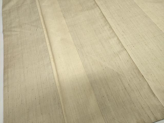 平和屋着物●上質な紬　変わり縞　ロング丈　正絹　逸品　DABG2988ud