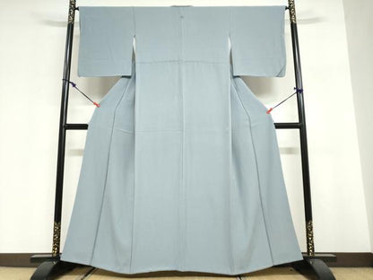 平和屋着物●上質な色無地　舛花色　正絹　逸品　DABG2996ud