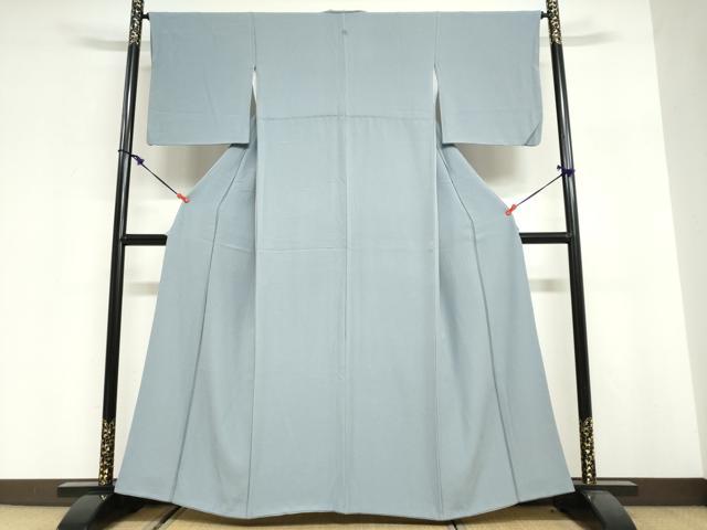 平和屋着物●上質な色無地　舛花色　正絹　逸品　DABG2996ud