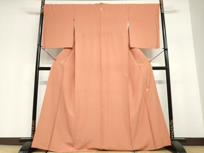 平和屋着物●上質な色無地　作家物　東雲色　正絹　逸品　DABG2998ud