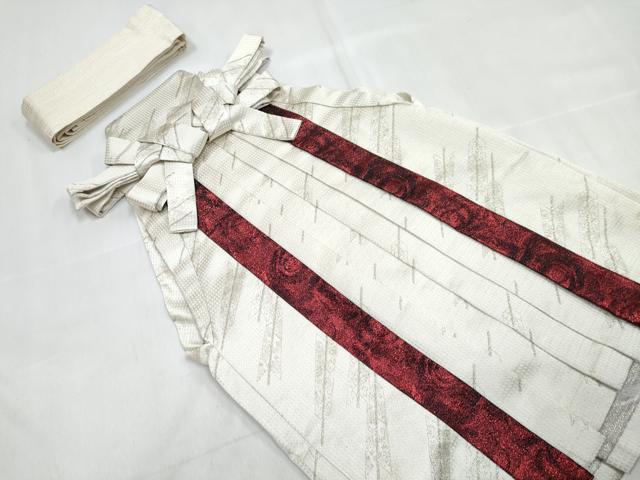 平和屋着物[]七五三　男の子　祝着・陣羽織・長襦袢(単衣)・行灯袴・帯セット　矢羽菱文　金銀糸　DABG3046ma