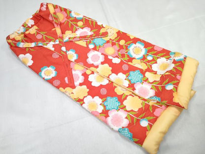 平和屋着物[]七五三　女の子　祝着　二部式　つけ帯・髪飾りセット　草花文　DABG3054ma