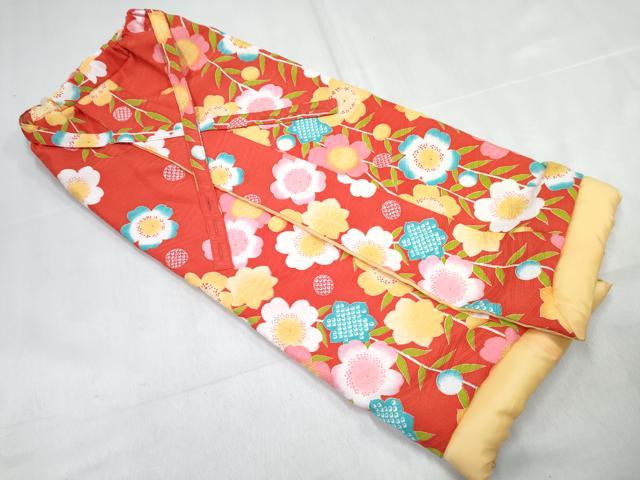平和屋着物[]七五三　女の子　祝着　二部式　つけ帯・髪飾りセット　草花文　DABG3054ma