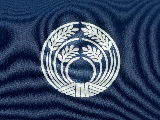 平和屋着物[]七五三　男の子　祝着・色紋付羽織・長襦袢(無双仕立て)・行灯袴・小物セット 草木染 青藍色 逸品 DABG3055ma
