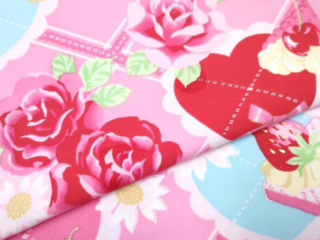 平和屋着物[]七五三　女の子　松田聖子　SEIKOMATSUDA　３歳　祝着　三つ身　長襦袢(単衣)セット　成り物 薔薇 金彩 洗える着物 DABG3074ma