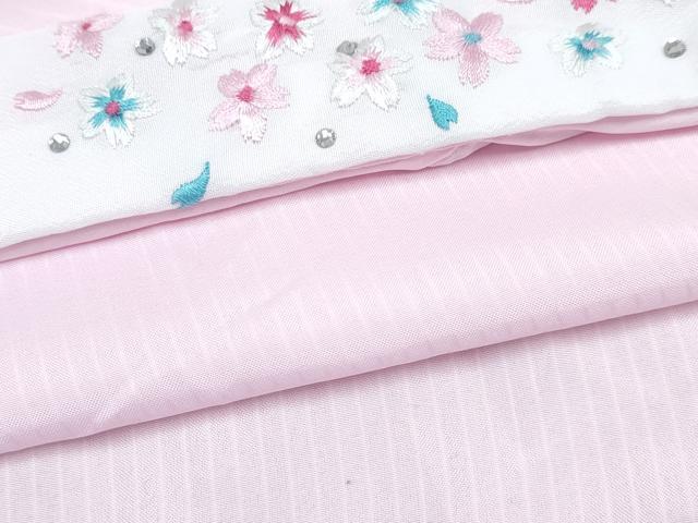 平和屋着物[]七五三 女の子 ３歳 祝着 三つ身 長襦袢(単衣・半衿刺繍)・被布・小物セット 双鶴花文 金彩 洗える着物 DABG3078ma