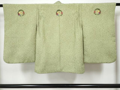平和屋着物[]七五三　男の子　祝着・羽織・長襦袢(無双仕立て)・行灯袴・小物セット　鹿の子文　DABG3128ma