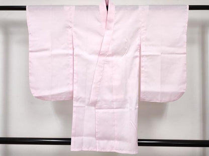 平和屋着物[]七五三　女の子　３歳　祝着　三つ身　長襦袢(単衣)・被布・巾着・草履セット　更紗花文　箱付き　DABG3142ma
