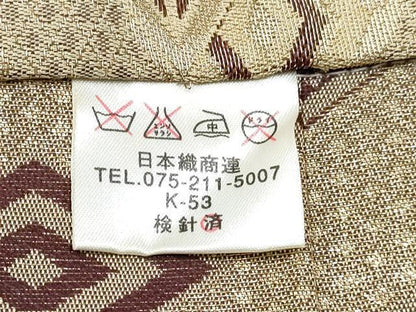 平和屋着物[]七五三　男の子　行灯袴・帯・雪駄・小物セット　双鶴菱文　金糸　箱付き　DABG3157ma