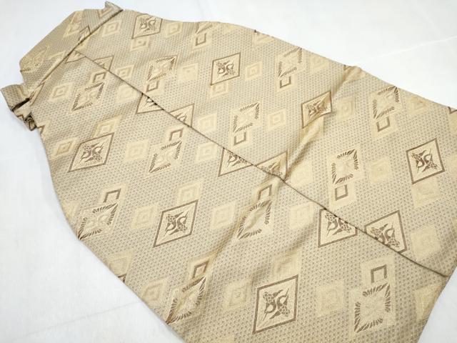 平和屋着物[]七五三　男の子　行灯袴・帯・雪駄・小物セット　双鶴菱文　金糸　箱付き　DABG3157ma