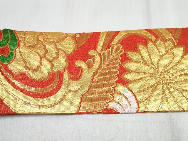 平和屋着物[]女の子　子供　つけ帯　菊花文　金糸　箱付き　DABG3162ma