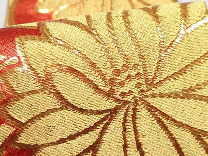 平和屋着物[]女の子　子供　つけ帯　菊花文　金糸　箱付き　DABG3162ma