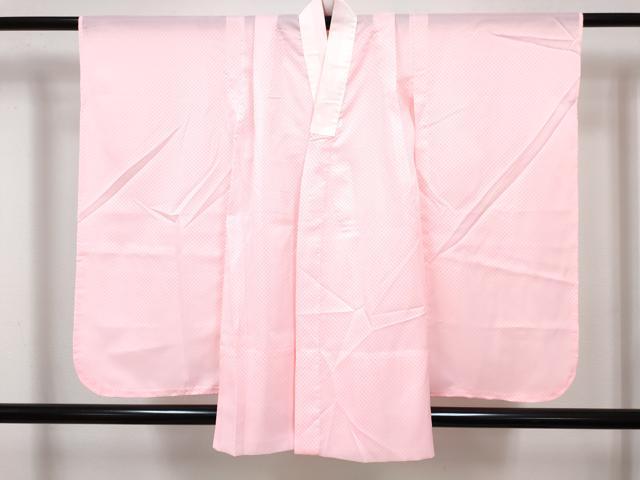 平和屋着物[]七五三　女の子　７歳　祝着　四つ身　襦袢(単衣)セット　花車文　暈し染め　金彩　DABG3172ma
