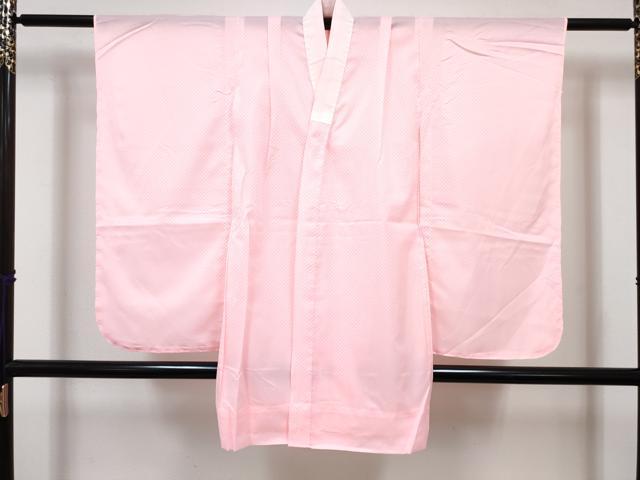 平和屋着物[]七五三　女の子　７歳　祝着　四つ身　襦袢(単衣)セット　花車文　暈し染め　金彩　DABG3173ma