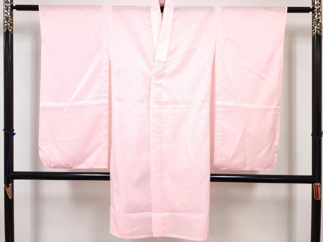 平和屋着物[]七五三　女の子　７歳　祝着　四つ身　襦袢(単衣)セット　花鞠文　暈し染め　金彩　DABG3174ma