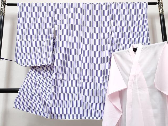 平和屋着物[]七五三　女の子　３歳　祝着　三つ身　襦袢(単衣)セット　矢羽文　DABG3175ma
