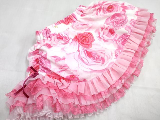 平和屋着物[]ベビー着物　二部式　mezzo piano　メゾピアノ　女の子　子供　帯・小物セット　薔薇　金彩　DABG3197ma