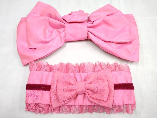 平和屋着物[]ベビー着物　二部式　mezzo piano　メゾピアノ　女の子　子供　帯・小物セット　薔薇　金彩　DABG3197ma