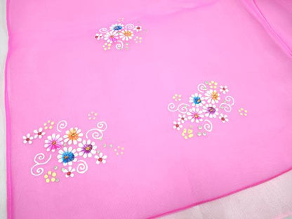平和屋着物[]女の子　子供　チマチョゴリ　祝着　刺繍　花唐草文　金糸　DABG3212ma