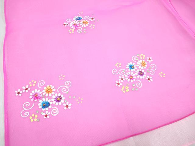 平和屋着物[]女の子　子供　チマチョゴリ　祝着　刺繍　花唐草文　金糸　DABG3212ma