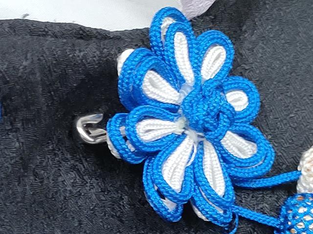 平和屋着物[]男の子　子供　二部式　被布セット　刺繍　兜　源氏車文　金糸　DABG3214ma