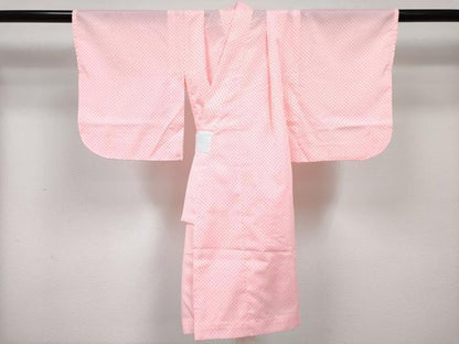 平和屋着物[]七五三　女の子　３歳　祝着　三つ身　長襦袢(単衣)・被布セット　舞花文　暈し染め　金彩　DABG3215ma