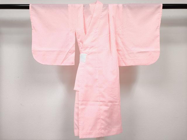 平和屋着物[]七五三　女の子　３歳　祝着　三つ身　長襦袢(単衣)・被布セット　舞花文　暈し染め　金彩　DABG3215ma