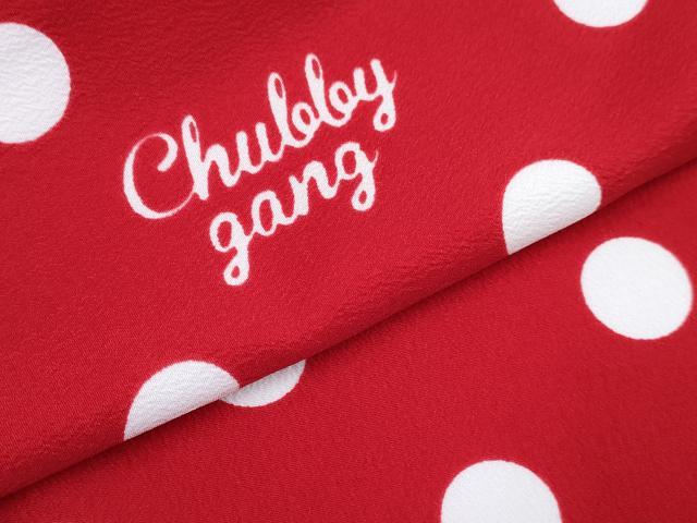 平和屋着物[]七五三　女の子　CHUBBY GANG　３歳　祝着　三つ身　長襦袢(単衣・半衿刺繍)・被布セット　丸文　逸品　DABG3220ma