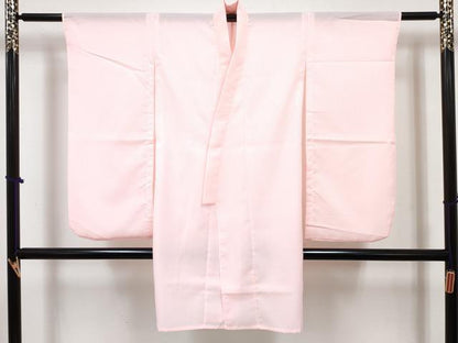 平和屋着物[]七五三　女の子　７歳　祝着　四つ身　長襦袢(単衣)セット　駒刺繍　鞠花文　暈し染め　金彩　逸品　未使用　DABG3238ma