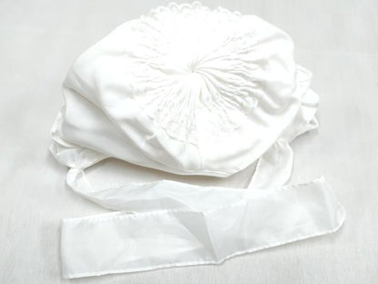平和屋着物[]男の子 子供 ベビーセレモニー スタイ・帽子・お守り袋セット 総刺繍 立波飛鶴文 金糸 洗える着物 DABG3249ma