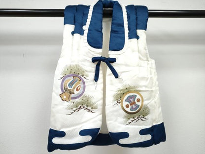 平和屋着物[]七五三　男の子　祝着・被布セット　鷹　鷲　松文　金彩　逸品　DABG3251ma