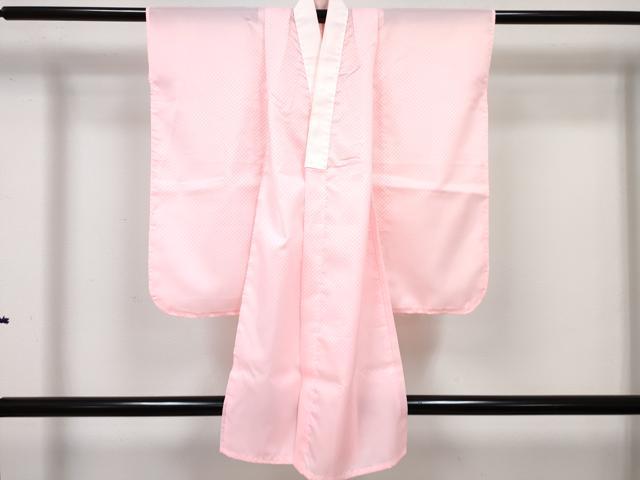 平和屋着物[]七五三　女の子　３歳　祝着　三つ身　長襦袢(単衣)セット　鞠花文　暈し染め　金彩　DABG3255ma