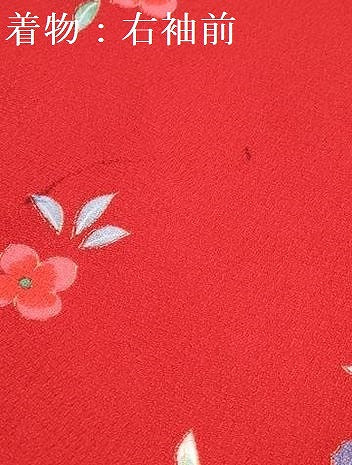 平和屋着物[]七五三　女の子　３歳　祝着　三つ身　長襦袢(単衣・半衿刺繍)セット　鞠花文　暈し染め　金彩　DABG3258ma