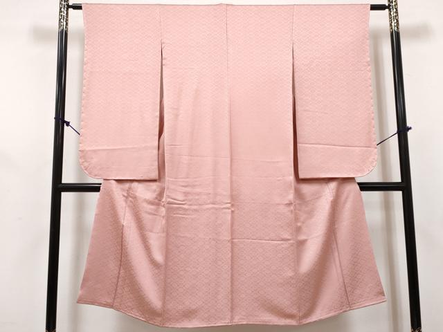 平和屋着物[]七五三　女の子　７歳　祝着　四つ身　襦袢・袋帯セット　柿渋染　名物裂文様　宍色　証紙付き　逸品　未使用　DABG3265ma