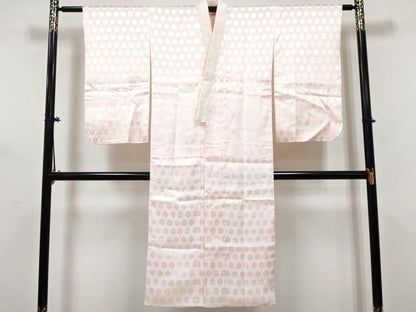 平和屋着物∵女の子　十三参り　子供　祝着・襦袢(袷)セット　鞠花文　金彩　逸品　DABG3273ma