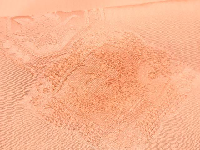 平和屋着物[]七五三　女の子　７歳　祝着　四つ身　長襦袢(無双仕立て・半衿刺繍)セット　花菱地紋　暈し染め　逸品　DABG3274ma