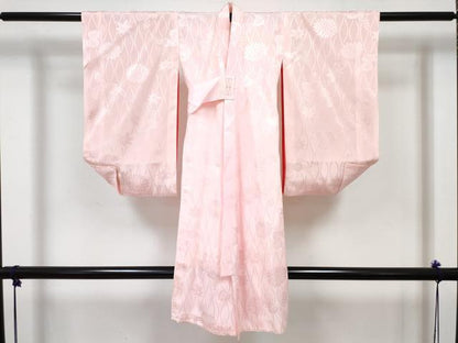 平和屋着物[]七五三 女の子 ３歳 祝着 三つ身 長襦袢(袷)セット 枝梅文 金彩 逸品 DABG3287ma